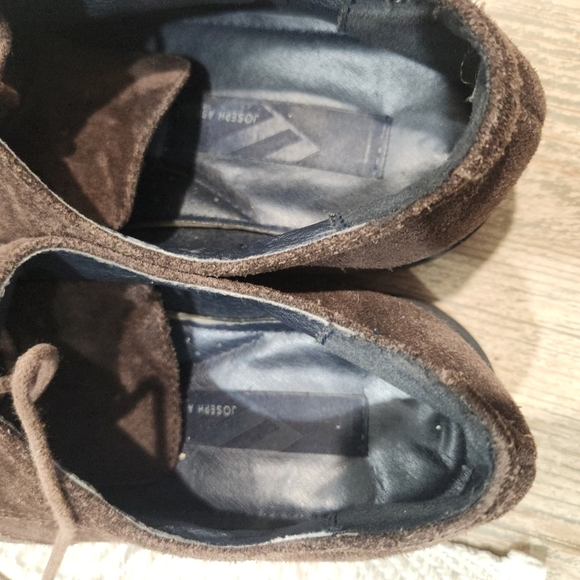 Joseph Abboud Chocolate Brown Suede Wingtip Oxford Shoes, Mens 9.5 - Picture 7 of 7